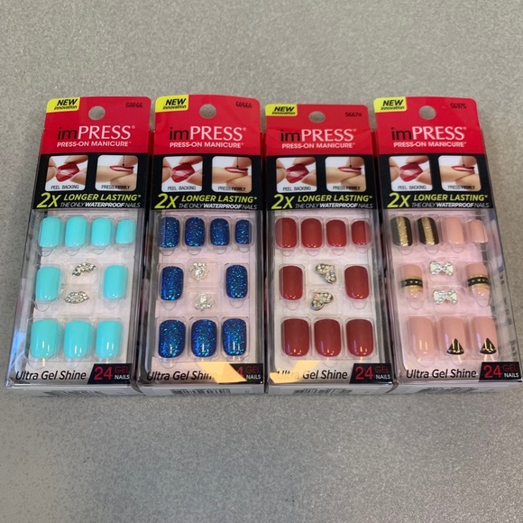 Kiss Other - imPRESS 24 Press-On Ultra Gel Shine Nails W/Charm